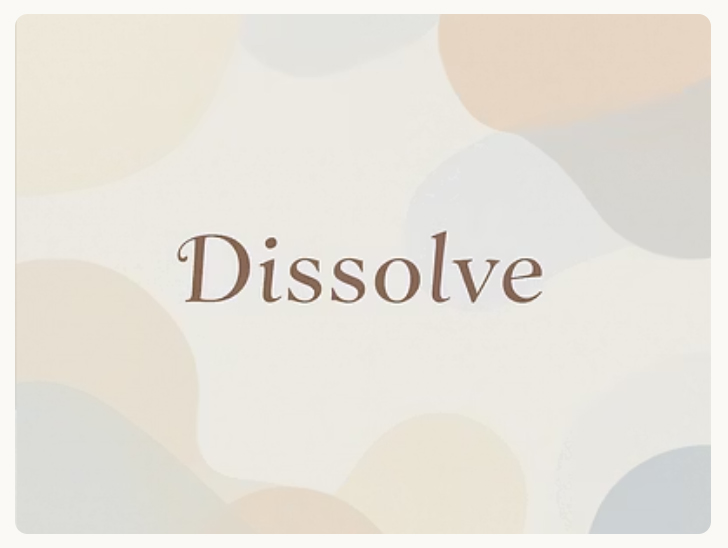dissolve